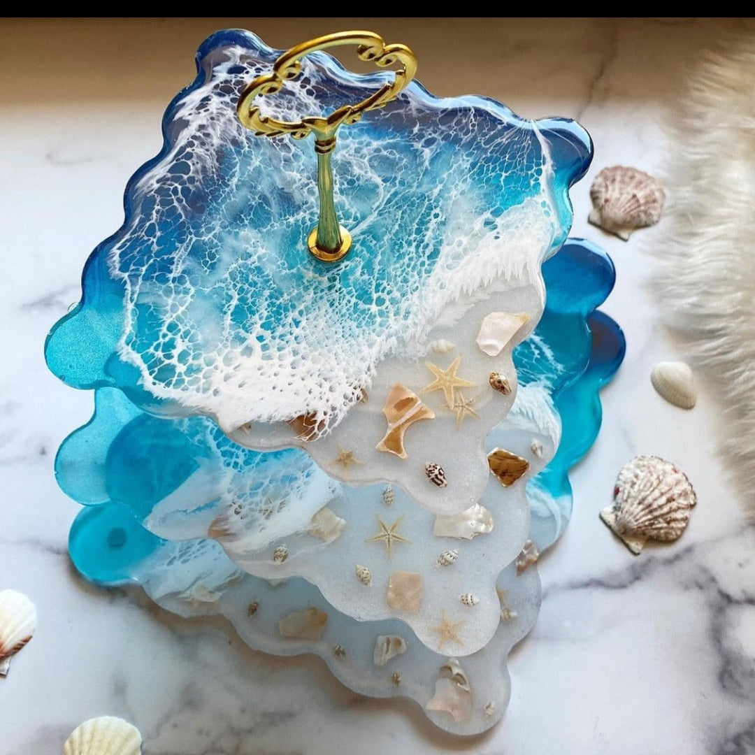 3 Tier resin mold for resin art |Silicone Agate Resin Casting Making Mold,Coaster Epoxy resin Molds Craft DIY, , Premium Quality ,Home Decoration