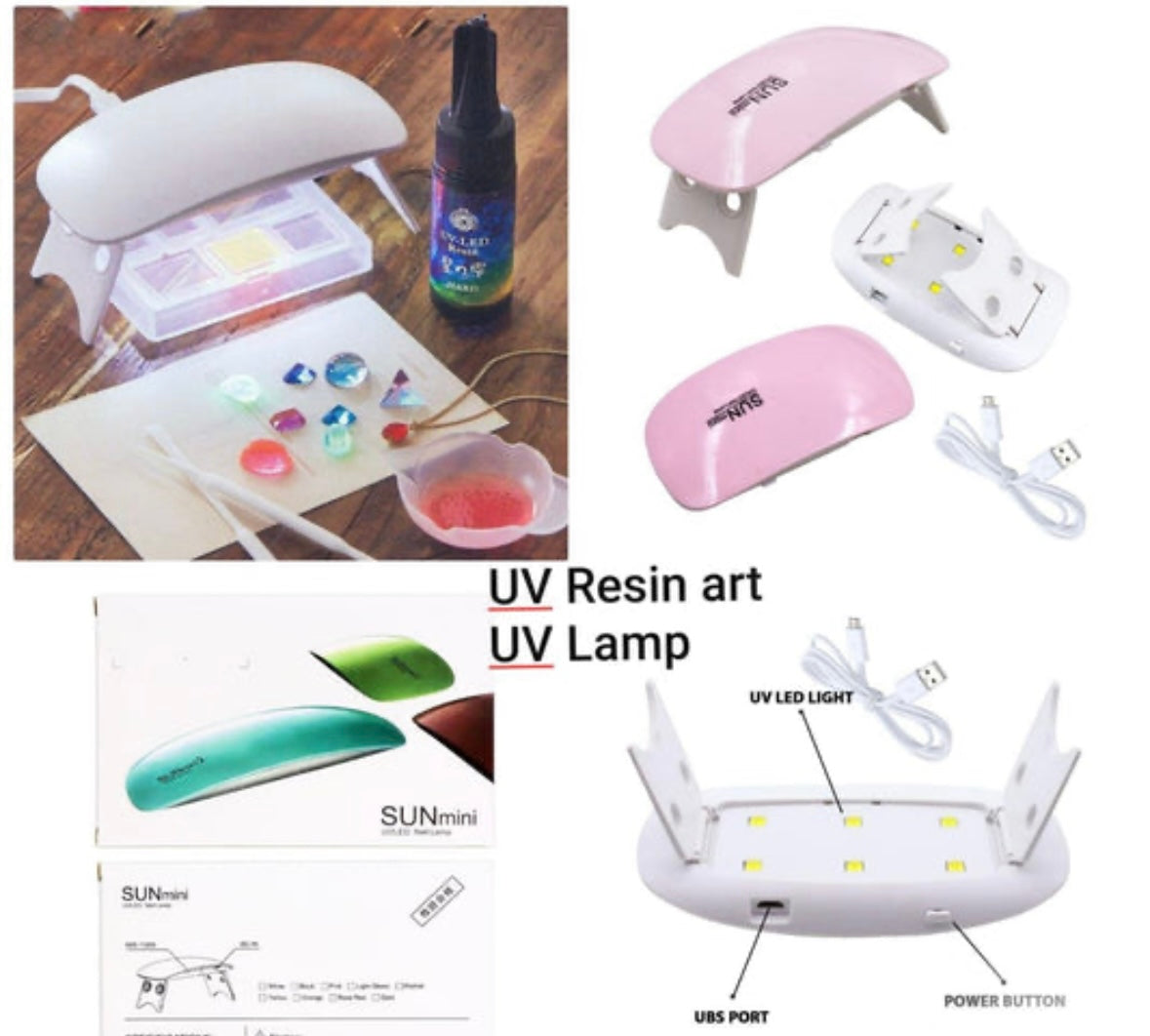 Uv lamp for uv resin